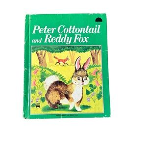 👓3 for $25👓  VINTAGE Peter Cottontail and Reddy Fox Green Book